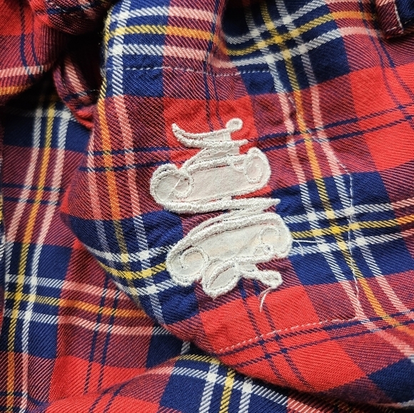 Frank & Eileen Relaxed Button Up Shirt Red Plaid Women's XS - Picture 5 of 16